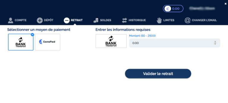 Comment retirer ses gains sur Azur Casino ?